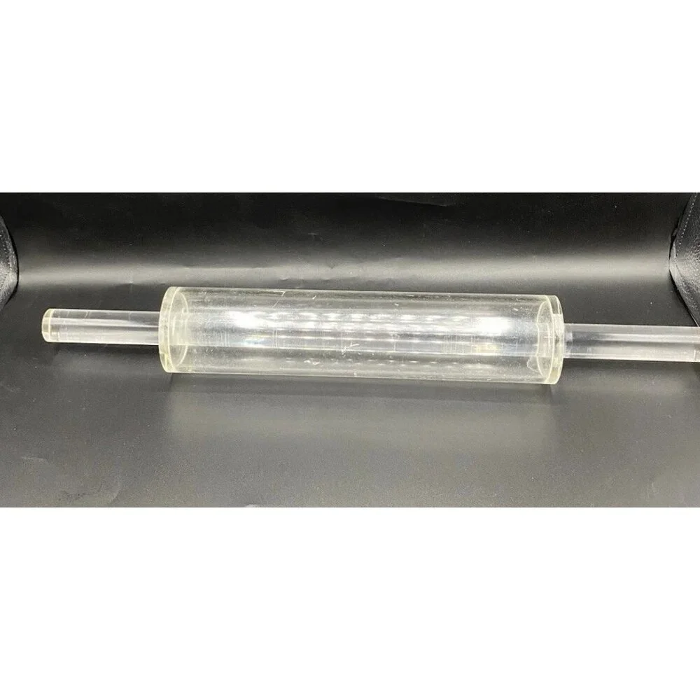 Rialto Clear Acrylic Rolling Pin Made in Italy Vintage Kitchen Baking Tool HTF